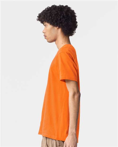American Apparel 2001 Unisex Fine Jersey Tee - Side view