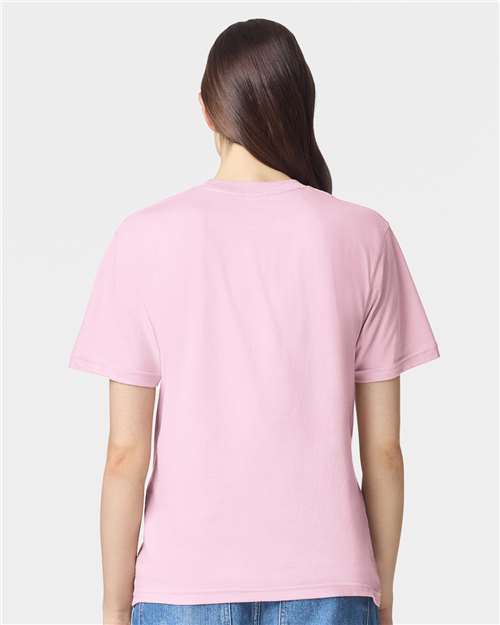 American Apparel 2001 Unisex Fine Jersey Tee - Back view