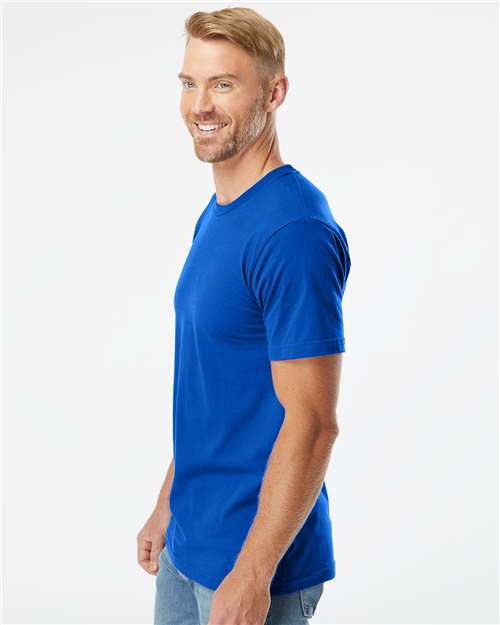 American Apparel 2001 Unisex Fine Jersey Tee - Side view