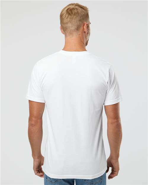 American Apparel 2001 Unisex Fine Jersey Tee - Back view