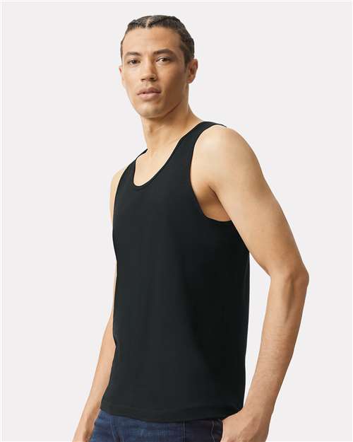 American Apparel 2408 Unisex Fine Jersey Tank - Side view