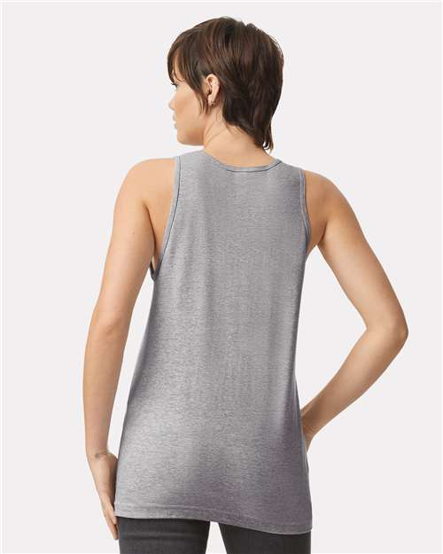 American Apparel 2408 Unisex Fine Jersey Tank - Back view