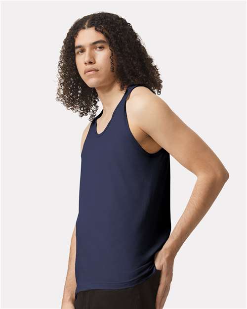 American Apparel 2408 Unisex Fine Jersey Tank - Side view