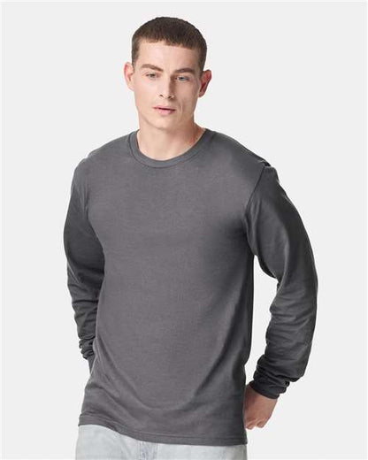 American Apparel 2007 Unisex Fine Jersey Long Sleeve Tee - Front view