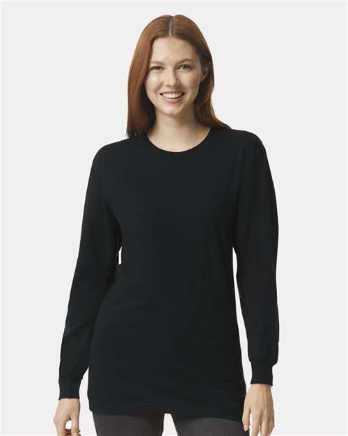 American Apparel 2007 Unisex Fine Jersey Long Sleeve Tee - Front view