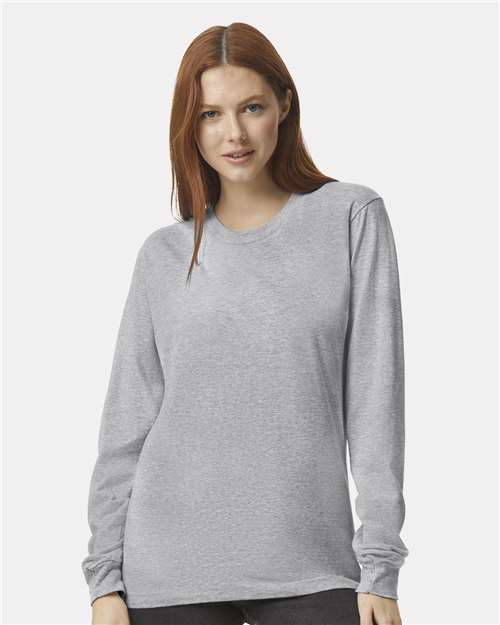 American Apparel 2007 Unisex Fine Jersey Long Sleeve Tee - Front view