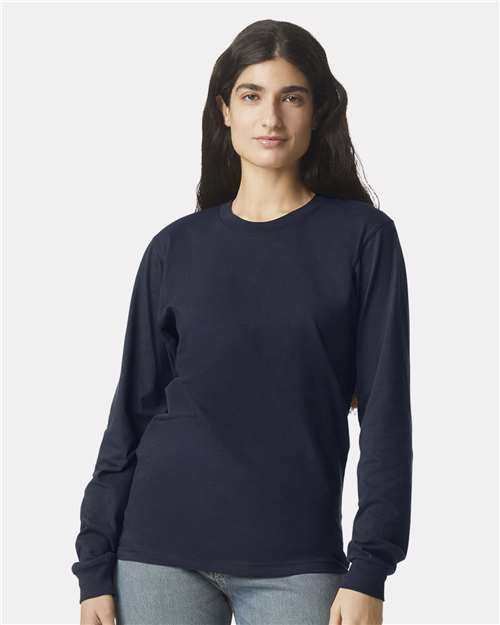 American Apparel 2007 Unisex Fine Jersey Long Sleeve Tee - Front view