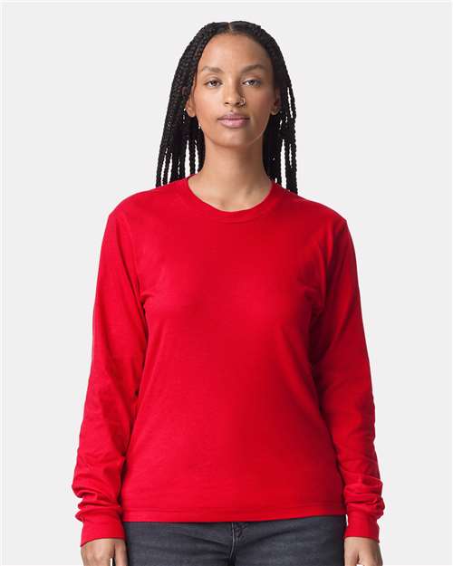 American Apparel 2007 Unisex Fine Jersey Long Sleeve Tee - Front view