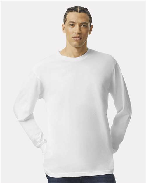 American Apparel 2007 Unisex Fine Jersey Long Sleeve Tee - Front view