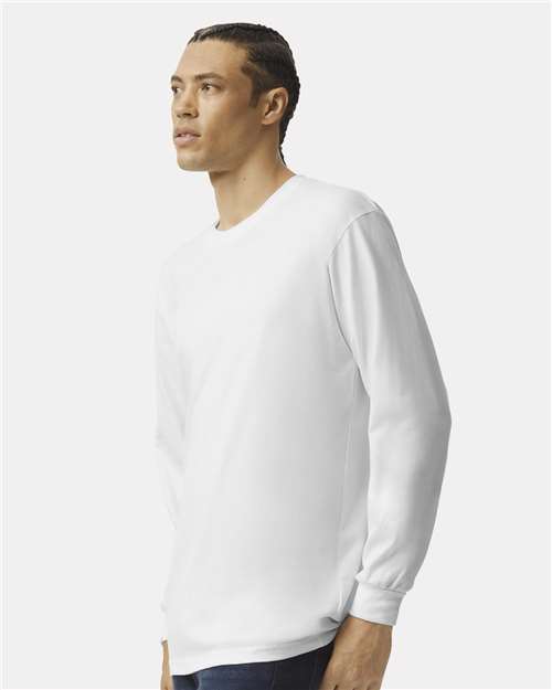 American Apparel 2007 Unisex Fine Jersey Long Sleeve Tee - Side view
