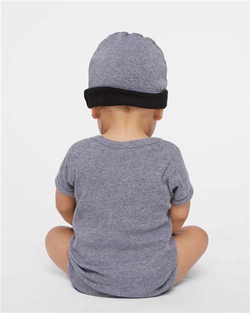 Rabbit Skins 4400 Infant Baby Rib Bodysuit - Back view