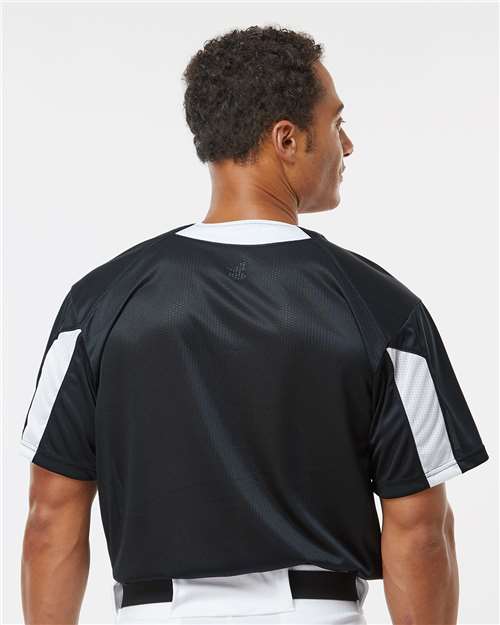 Alleson Athletic 7976 Men's Striker Placket - Back view