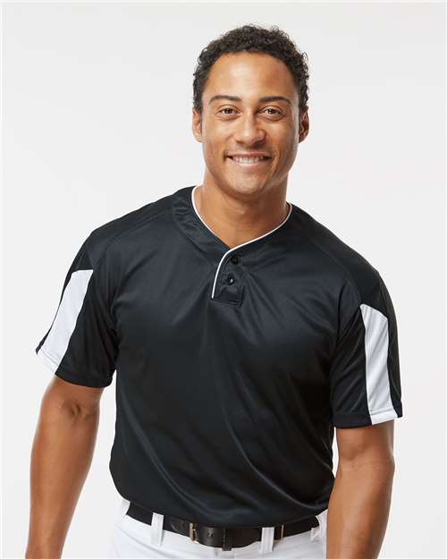 Alleson Athletic 7976 Men's Striker Placket - Front view