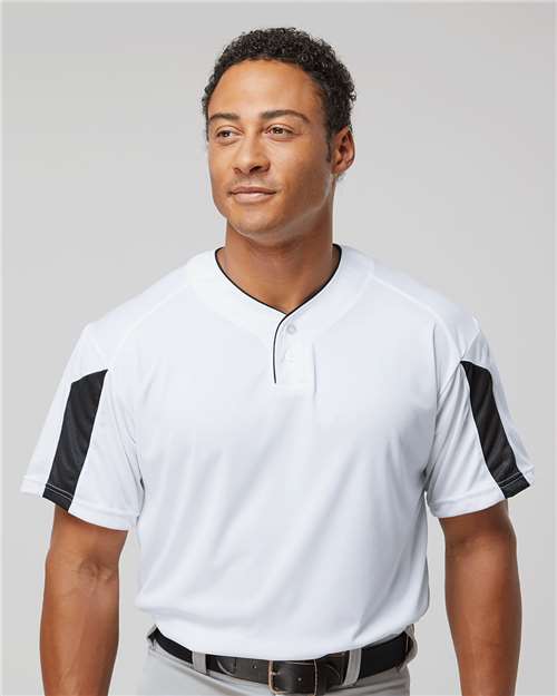 Alleson Athletic 7976 Men's Striker Placket - Front view