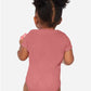 Rabbit Skins 4400 Infant Baby Rib Bodysuit - Back view
