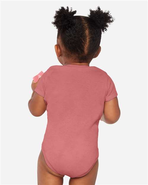 Rabbit Skins 4400 Infant Baby Rib Bodysuit - Back view