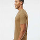 LAT 6901 Women's Eco Revive? Three-Season Triblend Fleece Full-Zip Hooded Sweatshirt - Side view