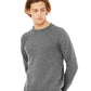 BELLA  CANVAS 3901 Unisex Sponge Fleece Raglan Crewneck Sweatshirt - Front view