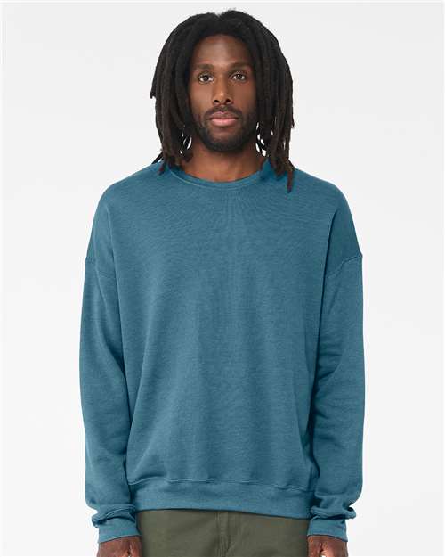BELLA  CANVAS 3945 Unisex Sponge Fleece Drop Shoulder Crewneck Sweatshirt - Front view