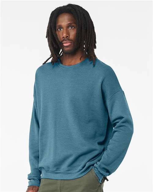 BELLA  CANVAS 3945 Unisex Sponge Fleece Drop Shoulder Crewneck Sweatshirt - Side view