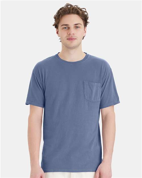 ComfortWash by Hanes GDH150 Unisex Garment-Dyed Pocket T-Shirt - Front view