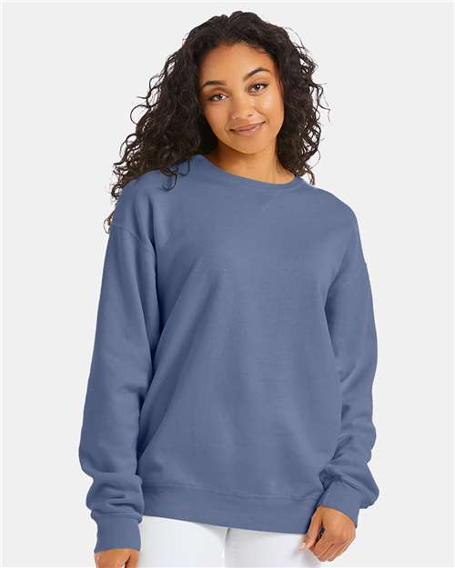 ComfortWash by Hanes GDH400 Unisex Garment-Dyed Crewneck Sweatshirt - Front view
