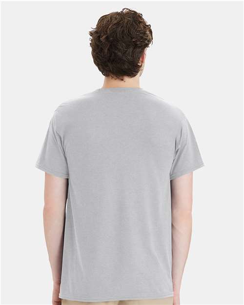 Hanes W110 Unisex Workwear Pocket T-Shirt - Back view