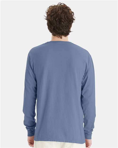 ComfortWash by Hanes GDH200 Unisex Garment-Dyed Long Sleeve T-Shirt - Back view
