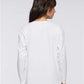 LAT 3508 Women's Fine Jersey Long Sleeve Tee - Back view