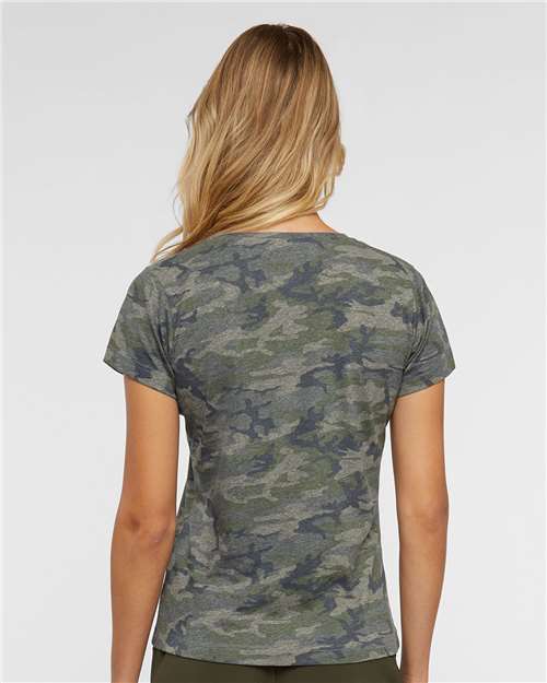 LAT 3516 Women's Fine Jersey Tee - Back view