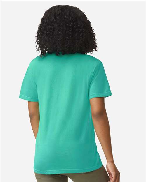 Comfort Colors 6030 Unisex Garment-Dyed Heavyweight Pocket T-Shirt - Back view