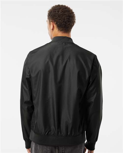 Independent Trading Co. EXP52BMR Unisex Lightweight Bomber Jacket - Back view