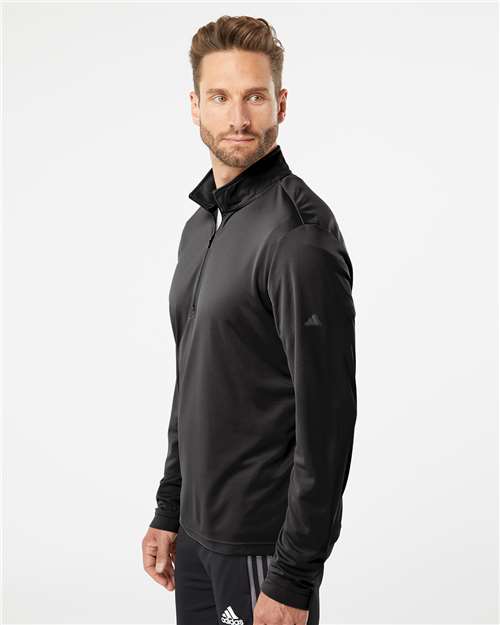 Adidas A401 Men's Ultimate365 Lightweight Quarter-Zip Pullover - Side view