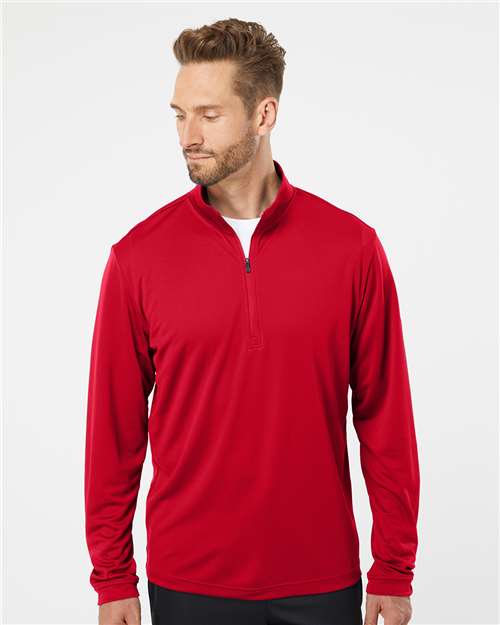Adidas A401 Men's Ultimate365 Lightweight Quarter-Zip Pullover - Front view