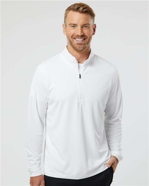 Adidas A401 Men's Ultimate365 Lightweight Quarter-Zip Pullover - Front view