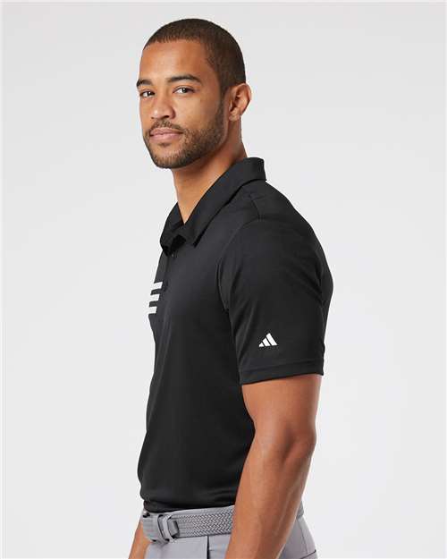 Adidas A324 Men's 3-Stripes Chest Polo - Side view