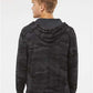 Independent Trading Co. AFX90UNZ Unisex Lightweight Full-Zip Hooded Sweatshirt - Back view