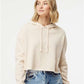 Independent Trading Co. AFX64CRP Women?s Lightweight Crop Hooded Sweatshirt - Front view