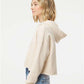 Independent Trading Co. AFX64CRP Women?s Lightweight Crop Hooded Sweatshirt - Side view