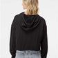 Independent Trading Co. AFX64CRP Women?s Lightweight Crop Hooded Sweatshirt - Back view