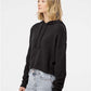 Independent Trading Co. AFX64CRP Women?s Lightweight Crop Hooded Sweatshirt - Side view