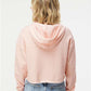 Independent Trading Co. AFX64CRP Women?s Lightweight Crop Hooded Sweatshirt - Back view