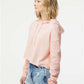 Independent Trading Co. AFX64CRP Women?s Lightweight Crop Hooded Sweatshirt - Side view