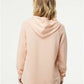 Independent Trading Co. PRM2500 Women?s Lightweight California Wave Wash Hooded Sweatshirt - Back view