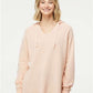 Independent Trading Co. PRM2500 Women?s Lightweight California Wave Wash Hooded Sweatshirt - Front view