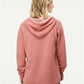 Independent Trading Co. PRM2500 Women?s Lightweight California Wave Wash Hooded Sweatshirt - Back view