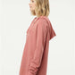 Independent Trading Co. PRM2500 Women?s Lightweight California Wave Wash Hooded Sweatshirt - Side view