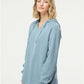 Independent Trading Co. PRM2500 Women?s Lightweight California Wave Wash Hooded Sweatshirt - Side view