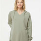 Independent Trading Co. PRM2500 Women?s Lightweight California Wave Wash Hooded Sweatshirt - Front view