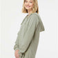 Independent Trading Co. PRM2500 Women?s Lightweight California Wave Wash Hooded Sweatshirt - Side view